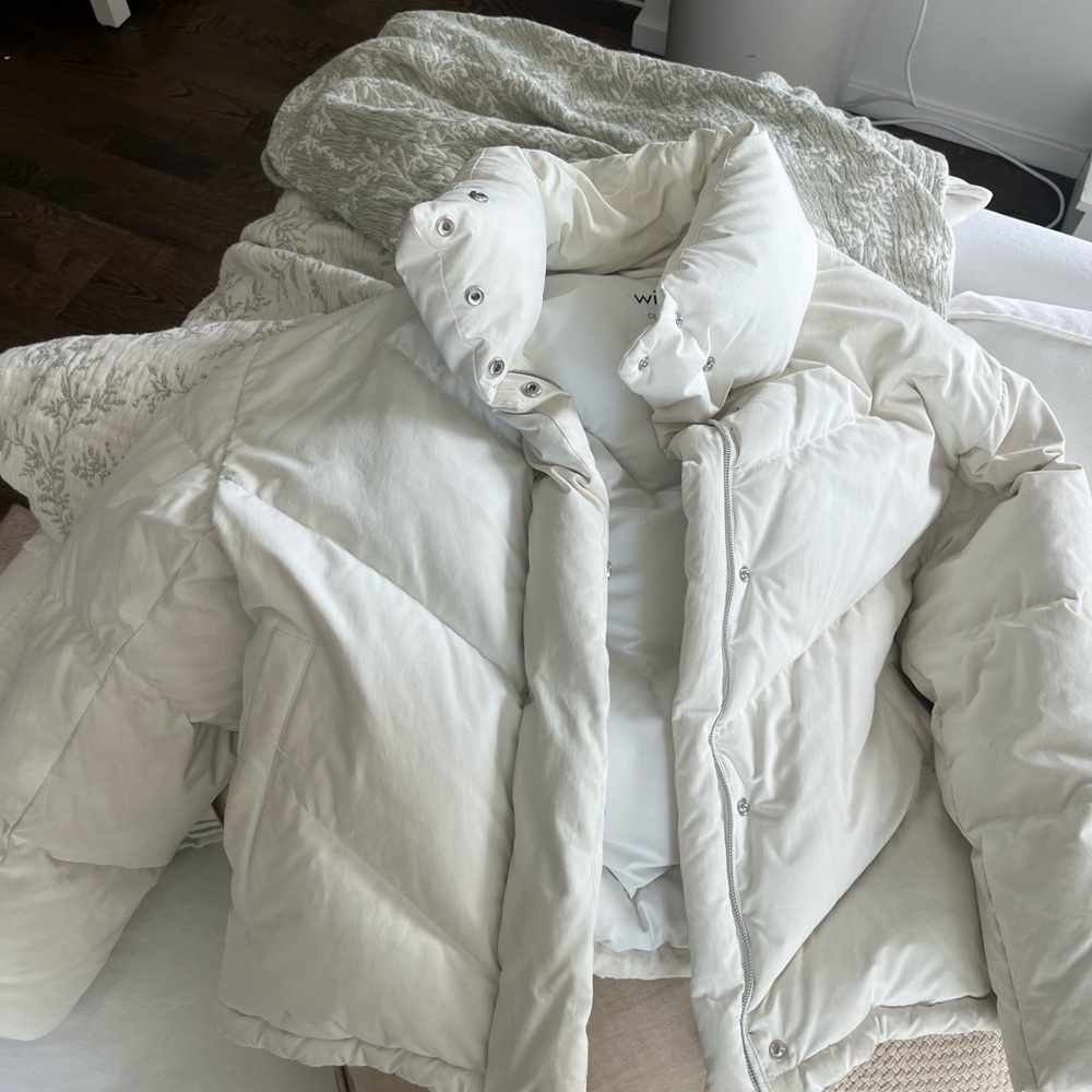 Wilfred Ivory Quilted Puffer Jacket